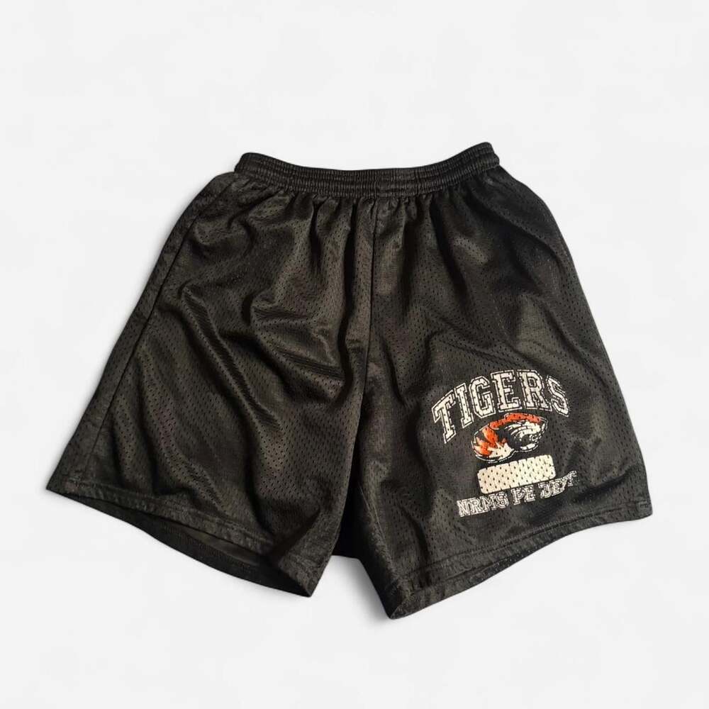 A4 Vintage Black Mesh Tigers NRMS PE Dept Shorts